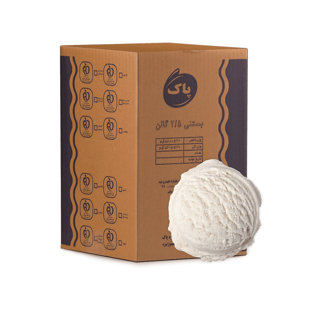 بستنی   2/5گالن وانیلی  5200گرم