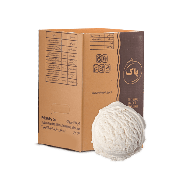 بستنی   کافی شاپ وانیلی  10کیلویی