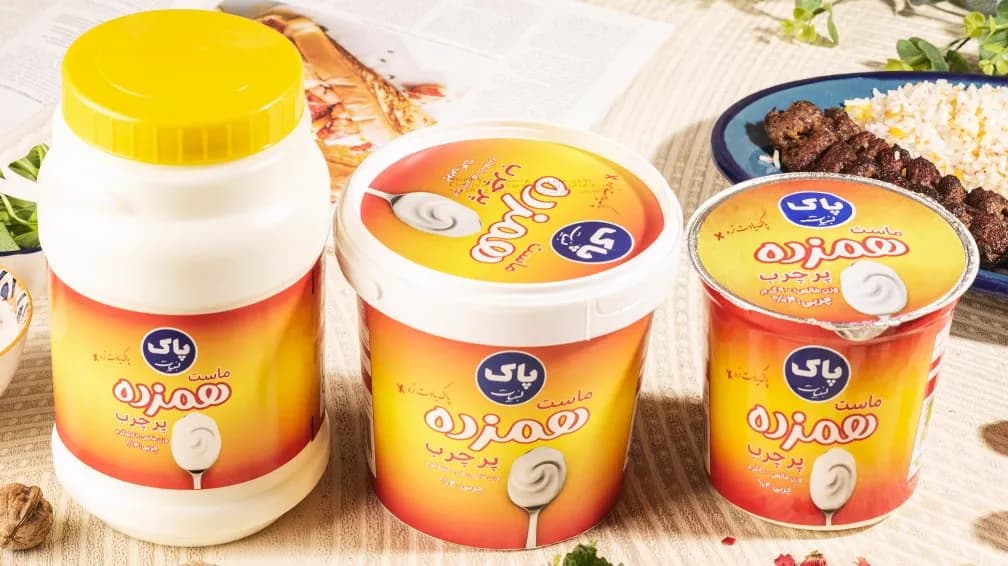 ماست همزده پرچرب پاک