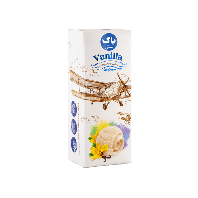 بستنی یک لیتری وانیلی 500گرم