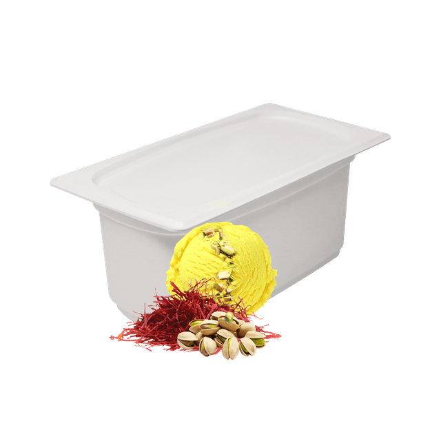 بستنی کافی شاپ زعفرانی خامه و پسته 3200 گرم