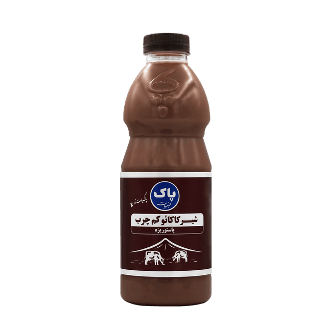 شیر پاستوریزه کاکائو کم چرب بطری 1کیلویی
