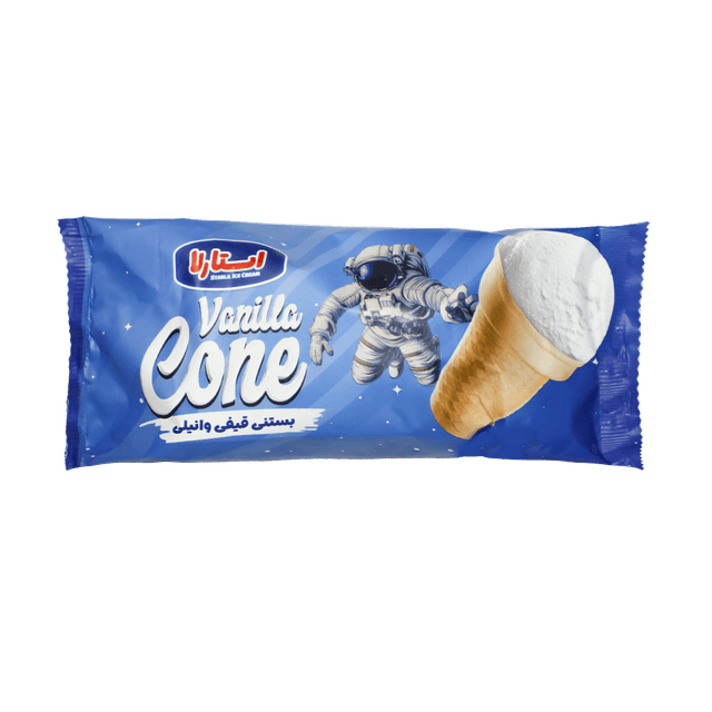 بستنی قیفی وانیلی استارلا 55گرم