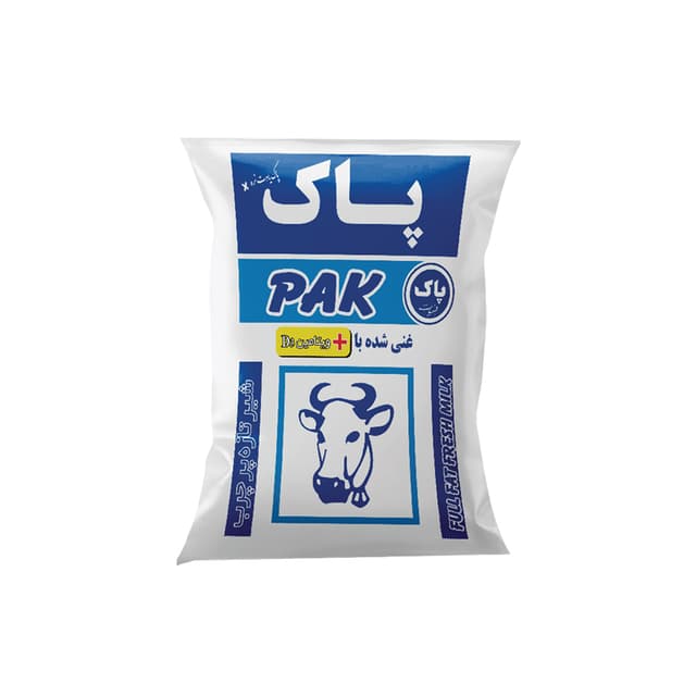 شیر پاستوریزه پرچرب نایلون 2500گرم ، پاک