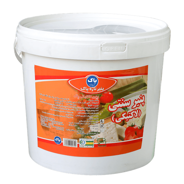 پنیر لاکتیکی سطلی 8کیلویی ، پاک آرا