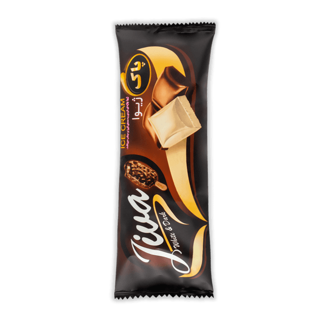 بستنی چوبی شکلات سفید و تلخ (ژیوا) 85 گرم