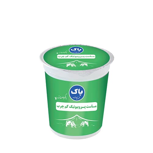 ماست کم چرب پروبیوتیک لیوانی 450گرم ، پاک
